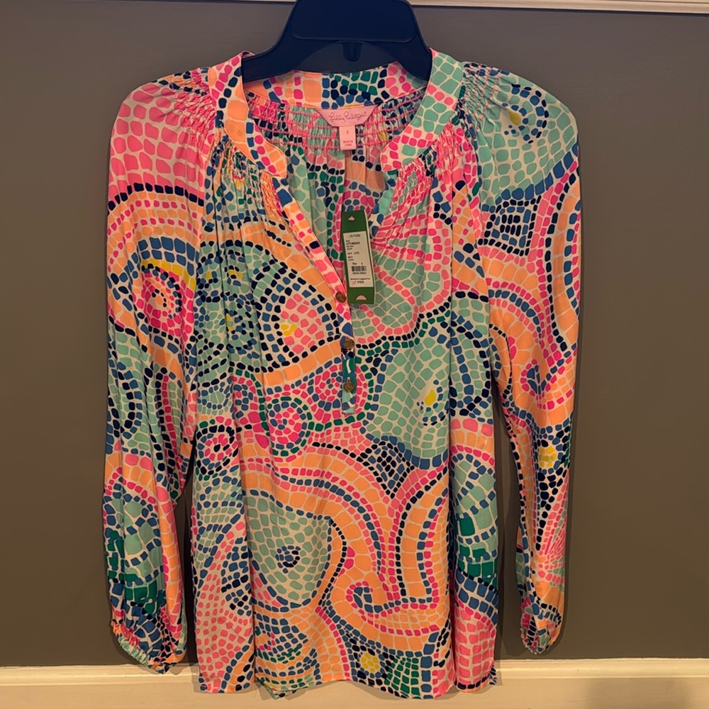 LILLY PULITZER SIZE SMALL NWT ELSA BLOUSE